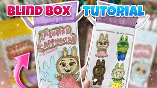 Paper blind box tutorial! Labubina Cappuccina series?