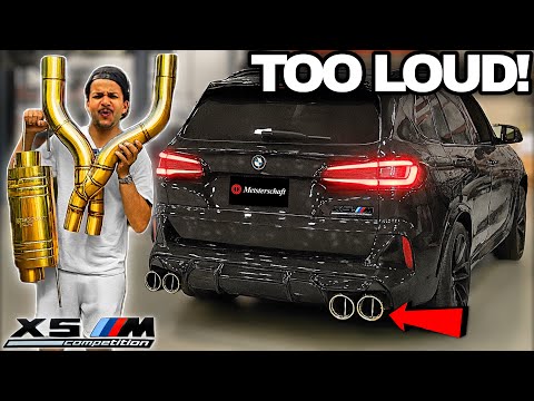 Installing the WORLD'S LOUDEST EXHAUST on my BMW X5M Competition F95! MEISTERSCHAFT [CRAZY V8 SOUND]