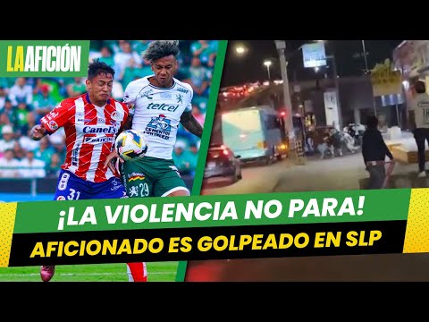 Aficionados de León y Atlético San Luis protagonizan fuerte riña; hubo un herido