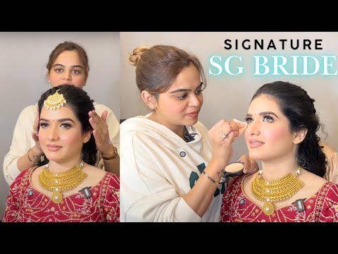 How to do GLOSSY BRIDAL Makeup UNCUT by @Sakshi Gupta Makeup Studio & Academy in simple steps