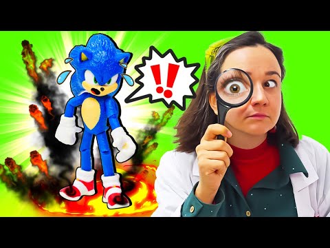 Sonic giocattolo fa visita alla dottoressa Ahia! Video per bambini e giochi del dottore