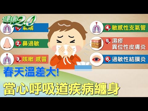 春天溫差大！氣喘易被誘發 當心呼吸道疾病纏身 健康2.0