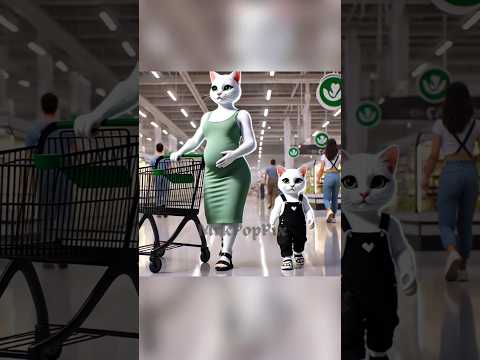 Pregnant Cat Gets Sick Inside Supermarket #cat #cutecat #kitten #catlover #catshorts #cute #smartcat