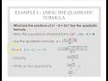 Exploring the Quadratic Formula and Discriminant