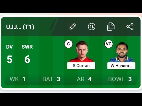 DV Vs SWR Dream11 Prediction | DV Vs SWR Dream11 Team | DV Vs SWR Dream11 Prediction Today Match