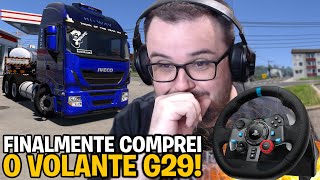 FINALMENTE COMPREI MEU VOLANTE PRA JOGAR ETS2! TESTANDO O LOGITECH G29! | Euro Truck Simulator 2