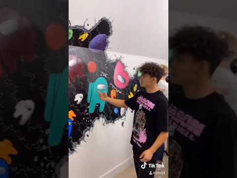 Surprising my Friend with Custom "Among Us" House!