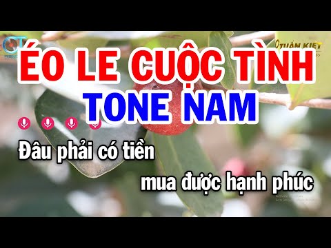 Karaoke Éo Le Cuộc Tình Tone Nam ( C#m ) Nhạc Sống Mới || Karaoke Tuấn Kiệt