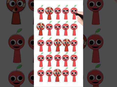 Sprunki OC Apple Phase 4 Line Connect Puzzle #sprunki#incredibox #incrediboxsprunki