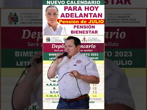 ¡ADELANTAN DEPÓSITO BIENESTAR! Adulto Mayor Y Discapacidad “El día depende de tu primer apellido!