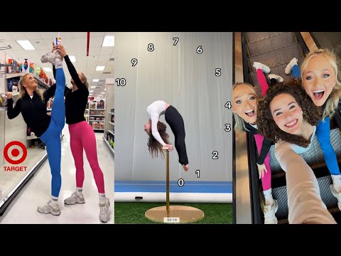 GYMNASTIC CHALLENGE IN TARGET ft Sofie Dossi & Rybka Twins