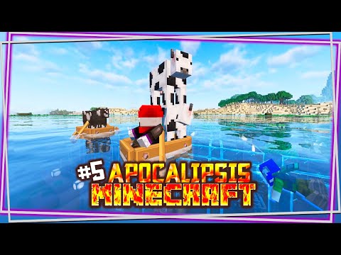 100 dias en APOCALIPSISMINECRAFT: Vacas, CENUTRIA y HORDA ZOMBIE! #5