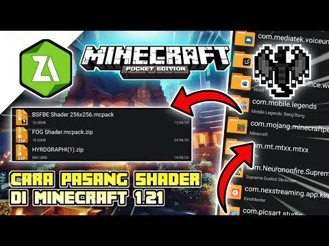 TUTORIAL CARA PASANG SHADER DI MINECRAFT 1.21 TERBARU 2024 - DIJAMIN WORK 100% ANTI GAGAL !!