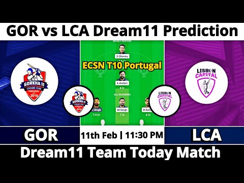 GOR vs LCA Dream11 Prediction | Dream11 Team Of Today Match | Dream11 Prediction Today Match