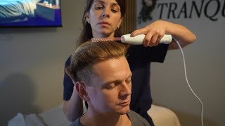 ASMR Unintentional Sensory Head Spa | Sharp or Dull, Scalp Check, Hair, Neck Massage For Sleep