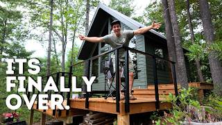 Finishing Touches Outside, Big Steps Inside | Off-Grid Cabin Build