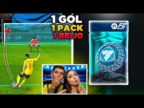 CADA GOL VALE UM PACK E UM BEIJO!!!🔥FT:MINHA NAMORADA😍 | EA FC MOBILE 25