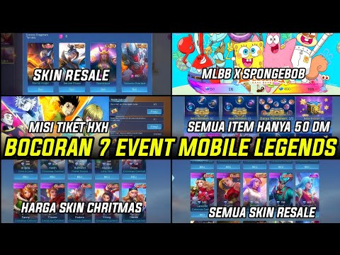 BOCORAN 7 EVENT GRATISAN MOBILE LEGENDS DESEMBER 2024! EVENT MLBB X SPONGEBOB,SKIN LING RESALE DLL