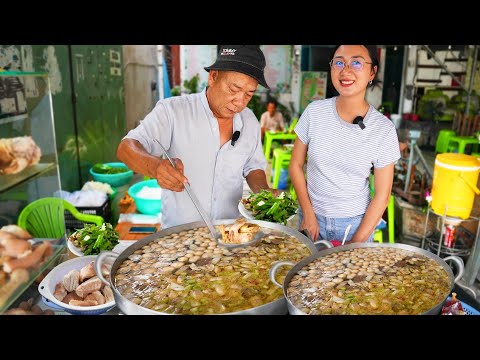Hiếm thấy Sài Gòn có nồi bánh canh Đầu Cá Đuôi Heo Sợi Nhuyễn Nhỏ Xíu làm sạch sẽ, ăn ngon tuyệt vời
