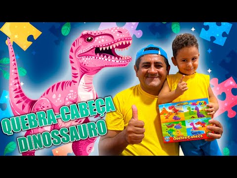 QUEBRA-CABEÇAS DE DINOSSAURO - Desafiando o Gustavo!