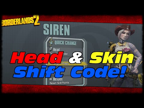 borderlands 2 shift codes skins and heads