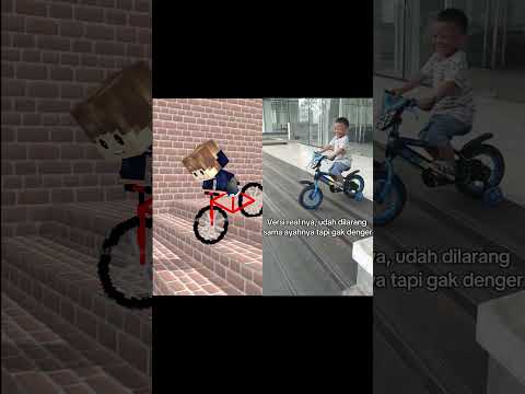 Animasi vs Original - ODO KENTANG FREESTYLE NAIK SEPEDA