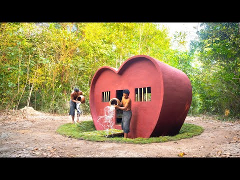 We Build the Most Beautiful Valentine House by Ancient Skills