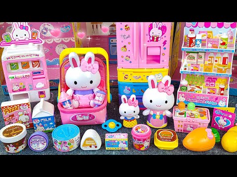 62 Minutes Satisfying with Unboxing Cute Pink Rabbit Toys Collection, Kitchen PlaySet ASMR