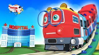 Cartoon Train for kids - Train videos - chu chu train - Toy Factory - Toy Train for children