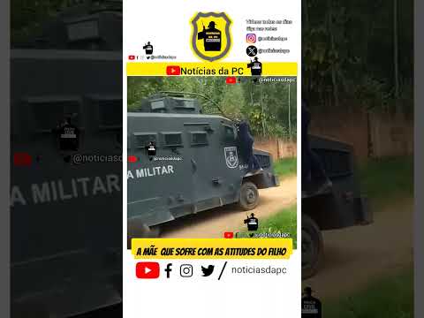Mãe é mãe. Protege o filho em qualquer situação.Leia descrição #police #abordagenspoliciais #policia