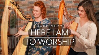 Here I am to Worship (on two Harps)
