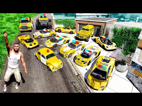 POLITIE SUPERCARS VERZAMELEN In GTA 5! (Mods)