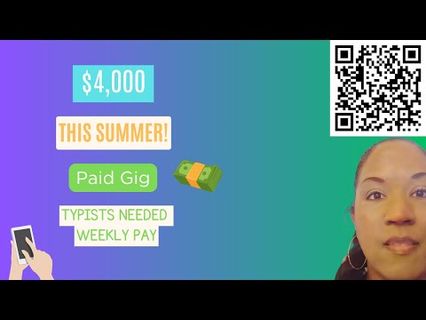The Easiest Way to Make💰$4,000 This Summer  (Yes, It's Legit!) + Work from home Typing Jobs