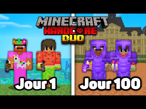 On a Survécu 100 jours en DUO sur Minecraft Hardcore