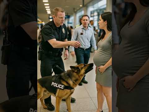 😲 A police K9 German Shepherd suddenly started growling and barking intensely at a pregnant woman...