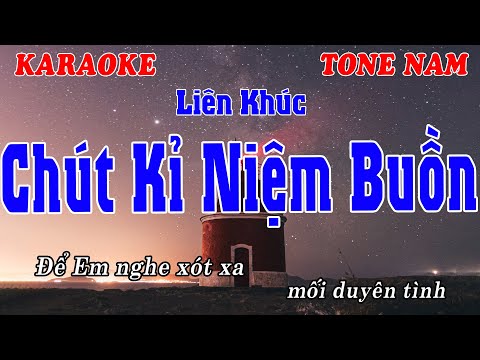 Chút Kỷ Niệm Buồn, Vó Ngựa Trên Đồi Cỏ Non Karaoke  Tone Nam |  Liên Khúc Nhạc Sống Beat Chuẩn