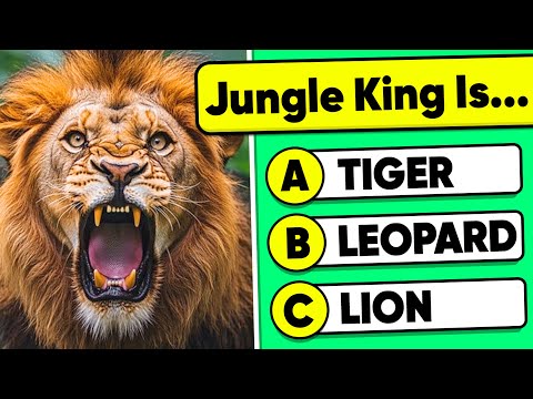How Good Is Your Knowledge of ANIMALS? 🦁👑✅ General Knowledge Trivia Quiz