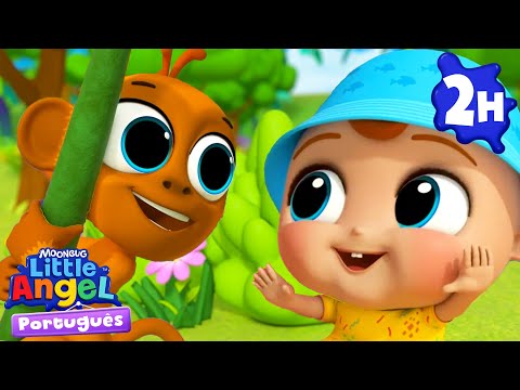 Joãozinho Visita o Parquinho da Selva! | 2 HORAS DE LITTLE ANGEL! | Músicas Infantis em Português