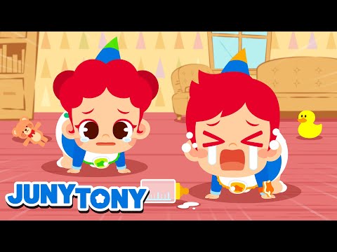 Babies JunyTony 👶🍼 JunyTony Turned Into Babies｜Take Care of Baby + More Kids Songs｜JunyTony