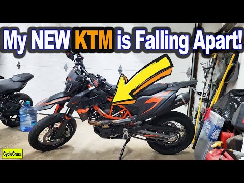 My NEW KTM Motorcycle is Falling Apart (KTM JUNK)