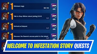 Fortnite Complete Story Quests - How to EASILY Complete Welcome to the Infestation Story Quests