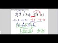 Combining Like Terms and Distributing Negatives