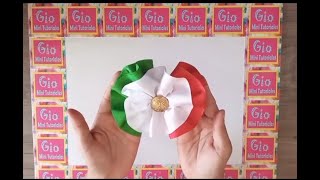 como hacer un moño tricolor  Paso a Paso #diy #tutorial #manualidades