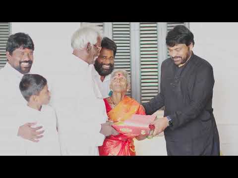 Chiranjeevi  felicitates his TOP fan Eshwarayya