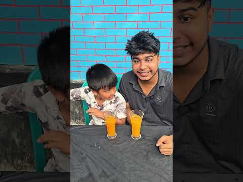 Mango juice eating big Big brother