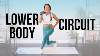 Lower Body Leg Workout | 25 minutes + Dumbbells