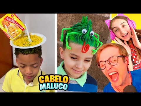 OS MELHORES CABELOS MALUCOS do DIA do CABELO MALUCO na ESCOLA! *Muito Engraçado