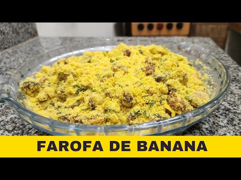 COMO FAZER FAROFA DE BANANA COM BACON