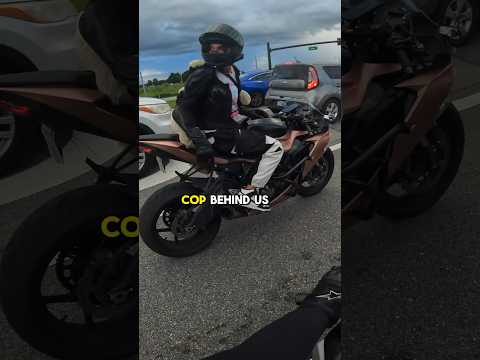 the cop at the end 😅 #shorts #motovlog #motorcycle #bikelife