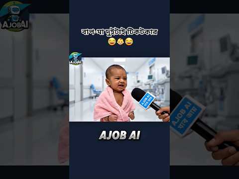 বাবু ডাক্তারকে কেনো খুজছে! 😂👶 | Viral AI Baby Interview Series  #shortsfeed #funny #shorts